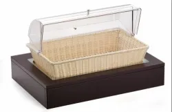 Купить поднос с корзиной для хлеба с крышкой roll-top на дерев.подставке венге 51136900 – цена от завода, доставка до двери | RuOborudovanie.ru