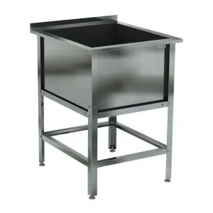Ванна моечная Кобор ВМСБ/1-53/53/430, 53х53х87см с 1 сварным гнездом – купить по цене завода
