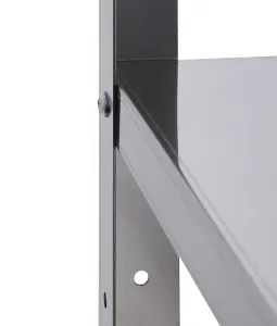 Стеллаж кухонный Luxstahl СР-1800х600х400/4 нерж. – купить в Санкт-Петербурге по цене завода