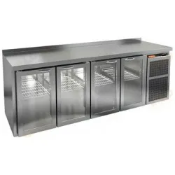 Купить стол охлаждаемый hicold bng 1111 br2 ht (+2+10), 4 cтекл.двери, увелич.объема, на низ.ножках – цена от завода, доставка до двери | RuOborudovanie.ru