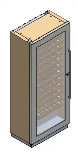 Шкаф винный СТАТ. Enofrigo MIAMI RF 12 DR серый – купить по цене завода