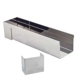 Желоб для полена "КВАДРАТ" разборный 30Х8СМ H6,5См, нерж.сталь 3205.30 – купить в RuOborudovanie.ru с доставкой до двери Купить желоб для полена "квадрат" разборный 30х8см h6,5см, нерж.сталь 3205.30 – цена от завода, доставка до двери | RuOborudovanie.ru