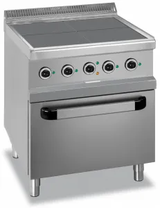 Плита электрическая c 4 конфорками Mbm MG7E4FP77 с духовым шкафом, напольная – купить по цене завода