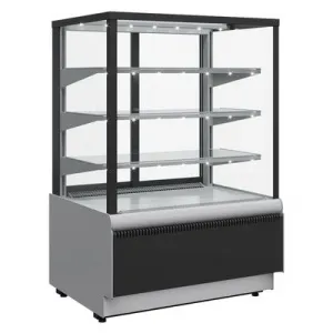 Витрина кондитерская Полюс KC70 VM 0,9-1 9006-9005 (ВХСв-0,9д Carboma Cube ТЕХНО) – купить по цене завода