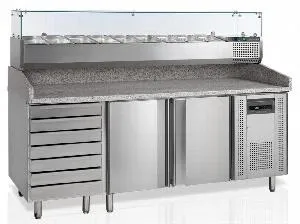 Стол для пиццы Tefcold Pt1310 + Vk38-200 – купить в Санкт-Петербурге по цене завода
