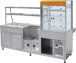 Прилавок-витрина Abat ПВХМ-70КМУ арт.21000011575 Мини холодильный +мармит, краш. витр.справа 2275мм – купить в Санкт-Петербурге с доставкой Купить прилавок-витрина abat пвхм-70кму арт.21000011575 мини холодильный +мармит, краш. витр.справа 2275мм в Санкт-Петербурге – цена завода, доставка до двери | RuOborudovanie.ru