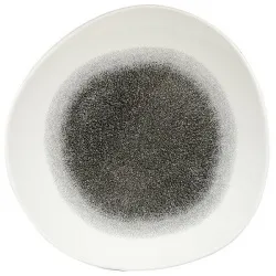 Купить тарелка мелкая "волна" 28,6см, без борта, цвет raku quartz black, studio prints rkbqog111 – цена от завода, доставка до двери | RuOborudovanie.ru