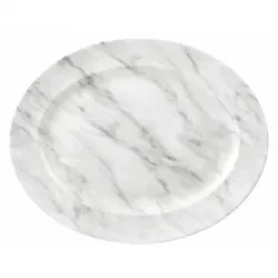 Купить блюдо овальное 36,5х29,3см textured prints, цвет marble grey mgyrd141 – цена от завода, доставка до двери | RuOborudovanie.ru
