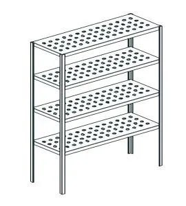 Стеллаж перфорированный Apach Chef Line Lstp18-206 – купить по цене завода