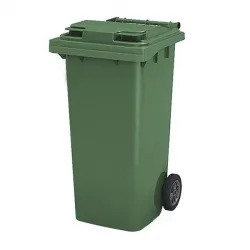 Бак для мусора 120Л, с крышкой, на колесах, п/э, цвет зеленый 23.C29 Green – купить в RuOborudovanie.ru с доставкой до двери Купить бак для мусора 120л, с крышкой, на колесах, п/э, цвет зеленый 23.c29 green – цена от завода, доставка до двери | RuOborudovanie.ru