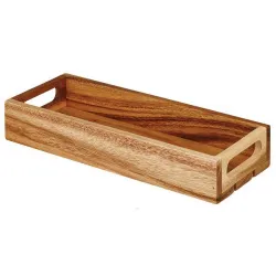 Купить поднос деревянный "ящик" 30х11,8см h4,8см buffetscape wood zcawsmcr1 – цена от завода, доставка до двери | RuOborudovanie.ru
