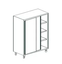 Купить шкаф закрытый apach chef line lhc18-197sd – цена от завода, доставка до двери | RuOborudovanie.ru