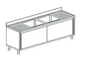Ванна моечная Apach Chef Line L2S247-652Wsd – купить по цене завода