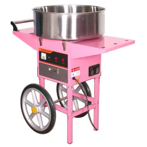 Аппарат сахарной ваты Starfood ET-MF-05 с тележкой (диам.520мм) розов.520х750х910мм – купить по цене завода
