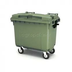 Бак для мусора 660Л, с крышкой, на колесах, п/э, цвет зеленый 25.C19.70 Green – купить в RuOborudovanie.ru с доставкой до двери Купить бак для мусора 660л, с крышкой, на колесах, п/э, цвет зеленый 25.c19.70 green – цена от завода, доставка до двери | RuOborudovanie.ru