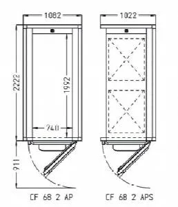 Камера расстоечная Pavailler Cf 68 2 Aps 60X80 1дверь/2тележки – купить в Санкт-Петербурге по цене завода