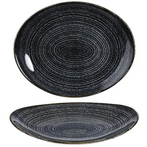 Тарелка глубокая овальная 27Х22,9СМ, цвет Charcoal Black, Studio Prints Spcbop581 – купить по цене завода