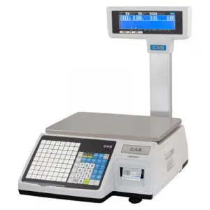 Весы торговые Cas CL3000-06P (TCP-IP) с печатью этикеток (120мм) со стойкой – купить по цене завода