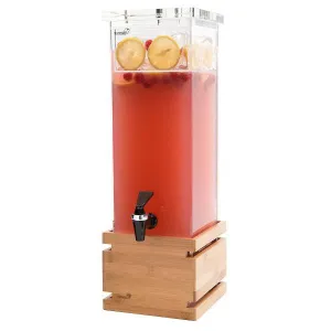 Диспенсер для сока Rosseto Beverage Ld112, 7,6л 17,1Х17,1см H59,1см, бамбук/акрил – купить по цене завода