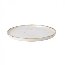 Купить тарелка мелкая chefs walled d27,5см h2см, с прямым бортом, stonecast, цвет barley white swhswp281 – цена от завода, доставка до двери | RuOborudovanie.ru