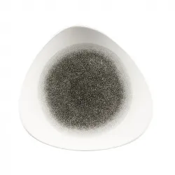 Купить тарелка мелкая треугольная 26,5см, без борта, цвет raku quartz black, studio prints rkbqtr101 – цена от завода, доставка до двери | RuOborudovanie.ru