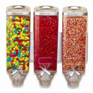 Диспенсер Rosseto Ez-Pro для сыпучих продуктов, три емкости по 3,8л, 39,4Х19,7СМ H38,1См, сталь/акри – купить в Санкт-Петербурге по цене завода