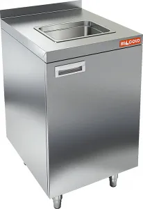 Модуль барный Hicold НБМСЗМ-4/7Б закрыт. с бортом, с мойкой (325х265х150), 400х700х850мм – купить в Санкт-Петербурге по цене завода