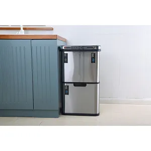 Ведро для раздельного сбора мусора, сенсор, 4 емкости, FoodAtlas, JAH-8889, 50л (12+12+13+13) – купить по цене завода