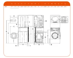 Колонна IPSO CS10 (стиральная и сушильная машина) – купить по цене завода