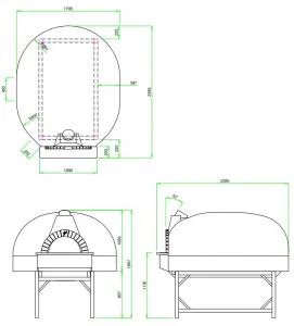 Печь для пиццы Valoriani Vesuvio Igloo 140*180 дровяная с подом 140*180 см – купить в Санкт-Петербурге по цене завода