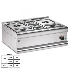 Мармит настольный 1*GN1/2 + 4*GN1/4 + 3 GN1/6 Lincat BM7AFL – купить в Санкт-Петербурге по цене завода