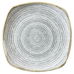 Купить тарелка мелкая квадратная 25,2см, без борта, цвет stone grey, studio prints spsgsp111 – цена от завода, доставка до двери | RuOborudovanie.ru