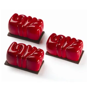 Форма силиконовая Pavoflex для пирож. 3D "Love" 80Х43ММ H36Мм, 90мл, 15 ячеек Px4363S – купить в Санкт-Петербурге по цене завода