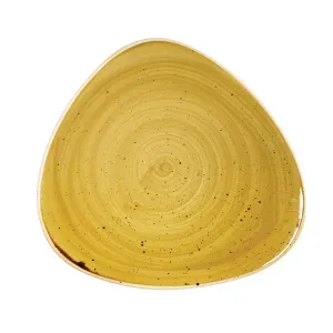 Тарелка мелкая треугольная 19,2СМ, без борта, Stonecast, цвет Mustard Seed Yellow Smsstr71 – купить по цене завода