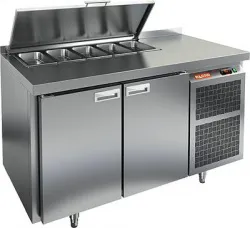 Купить стол для салатов hicold sl1-11gn (1/3) без крышки (+2+10), 2 двери, 1390х700х850мм в Санкт-Петербурге – цена завода, доставка до двери | RuOborudovanie.ru