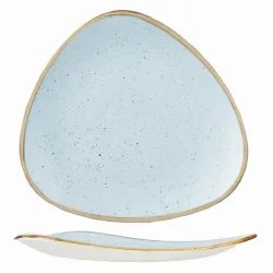 Тарелка мелкая треугольная 26,5СМ, без борта, Stonecast, цвет Duck Egg Blue Sdestr101 – купить в RuOborudovanie.ru с доставкой до двери Купить тарелка мелкая треугольная 26,5см, без борта, stonecast, цвет duck egg blue sdestr101 – цена от завода, доставка до двери | RuOborudovanie.ru