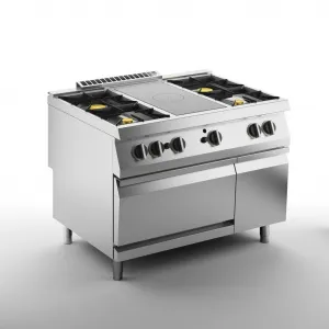 Плита газовая Apach Chef Line Slrstg129R4Fg со сплошной поверхностью газовая 900 серии – купить по цене завода