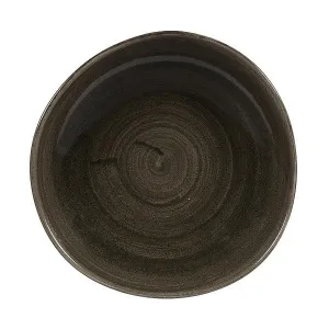 Тарелка мелкая "ВОЛНА" 26,4СМ, без борта, Stonecast Patina, цвет Iron Black Paibog101 – купить по цене завода