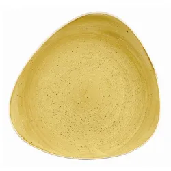 Тарелка мелкая треугольная 26,5СМ, без борта, Stonecast, цвет Mustard Seed Yellow Smsstr101 – купить в RuOborudovanie.ru с доставкой до двери Купить тарелка мелкая треугольная 26,5см, без борта, stonecast, цвет mustard seed yellow smsstr101 – цена от завода, доставка до двери | RuOborudovanie.ru