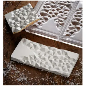 Форма для шок. "Chocolate Bar Fragment" 155Х77ММ H10Мм, 100ГР, 3 ячейки, п/к Pc5004 – купить по цене завода