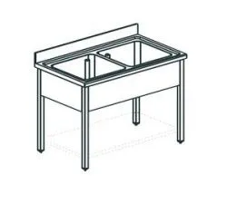 Купить ванна моечная apach chef line l2s166-54sh – цена от завода, доставка до двери | RuOborudovanie.ru