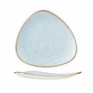 Тарелка мелкая треугольная 22,9СМ, без борта, Stonecast, цвет Duck Egg Blue Sdestr91 – купить по цене завода