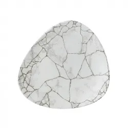 Купить тарелка мелкая треугольная 22,9см, без борта, цвет kintsugi agate grey, studio prints ktagtr91 – цена от завода, доставка до двери | RuOborudovanie.ru