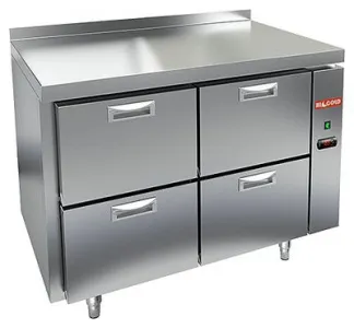 Стол охлаждаемый Hicold GN 22/TN P с сист.центр.охл. (-2+10), 4 ящ, 1055х700х850 – купить по цене завода