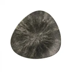 Купить тарелка мелкая треугольная 22,9см, без борта, цвет stone quartz black, studio prints stqbtr91 – цена от завода, доставка до двери | RuOborudovanie.ru