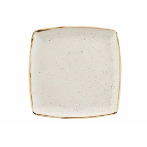 Тарелка мелкая квадратная 26,8СМ, без борта, Stonecast, цвет Barley White Swhsds101 – купить по цене завода