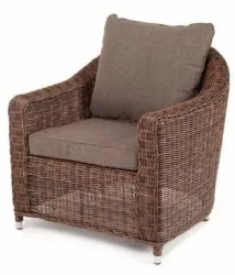 Купить кресло 4sis кон панна (коричневоe) арт.yh-c1808w brown из искусственного ротанга в Санкт-Петербурге – цена завода, доставка до двери | RuOborudovanie.ru