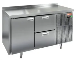 Купить стол охлаждаемый hicold sn 12/bt (-10-18), 1 дверь, 2 ящ, 1390х600х850 – цена от завода, доставка до двери | RuOborudovanie.ru