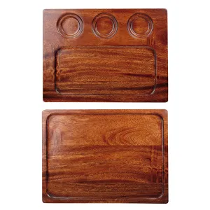 Блюдо деревянное 32Х24СМ, двухстороннее, Buffet Wood Zcawsdb1 – купить по цене завода