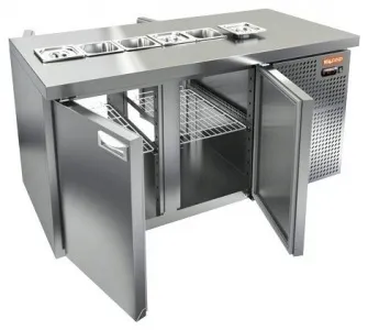 Стол для салатов Hicold SL2-11GN без крышки (+2/+10) 350л, 2дв. 1390х700х850мм – купить в Санкт-Петербурге по цене завода